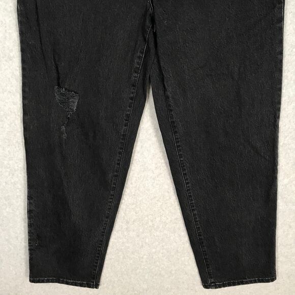 Universal Thread Jeans Womens 6 Black Straight Baggy Loose 90s Grunge Skater Y2K - Picture 4 of 14